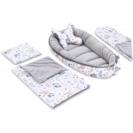 5 delni komplet Jukki Comfort Velvet Gray Morning